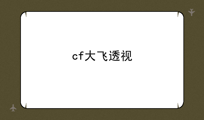 cf大飞透视
