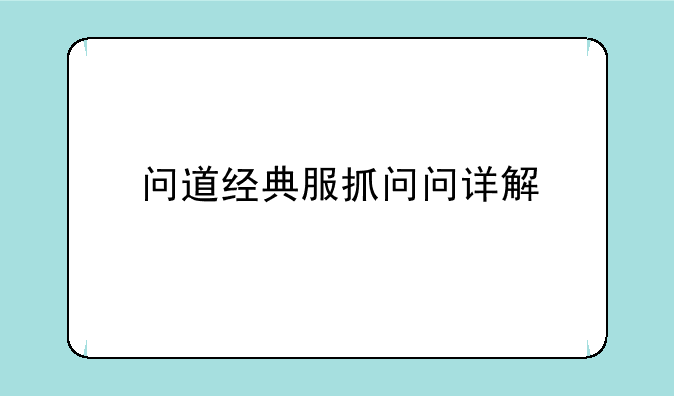 问道经典服抓问问详解